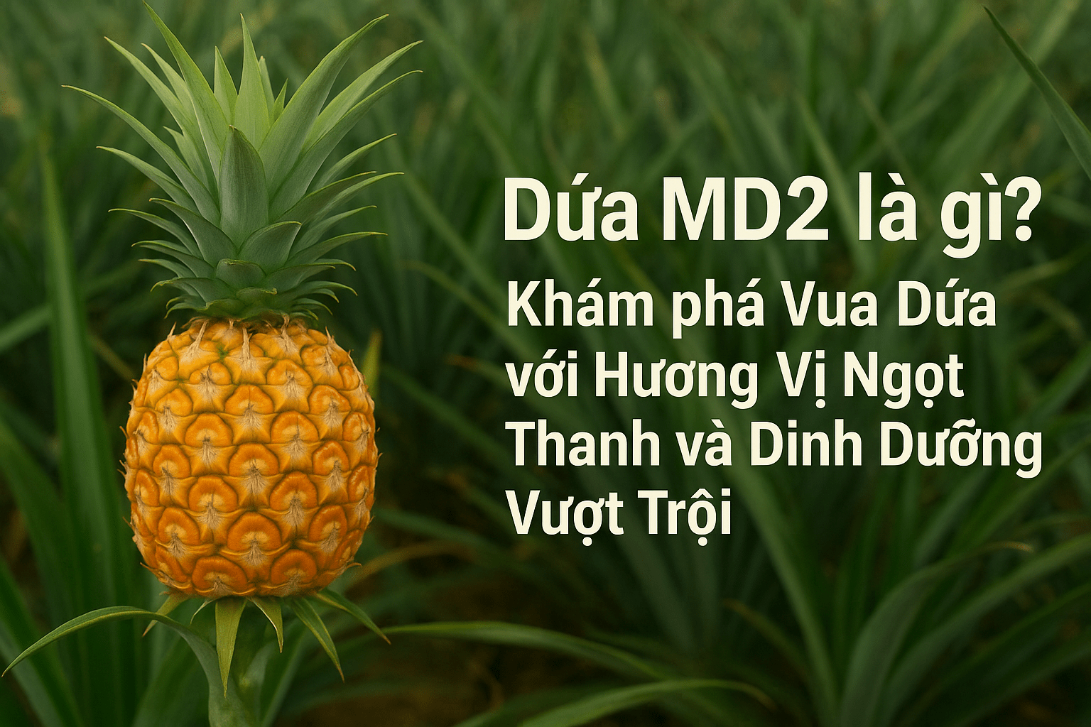 Dứa MD2 là gì? Khám phá vua dứa với hương vị ngọt thanh và dinh dưỡng vượt trội – Bí quyết từ chuyên gia