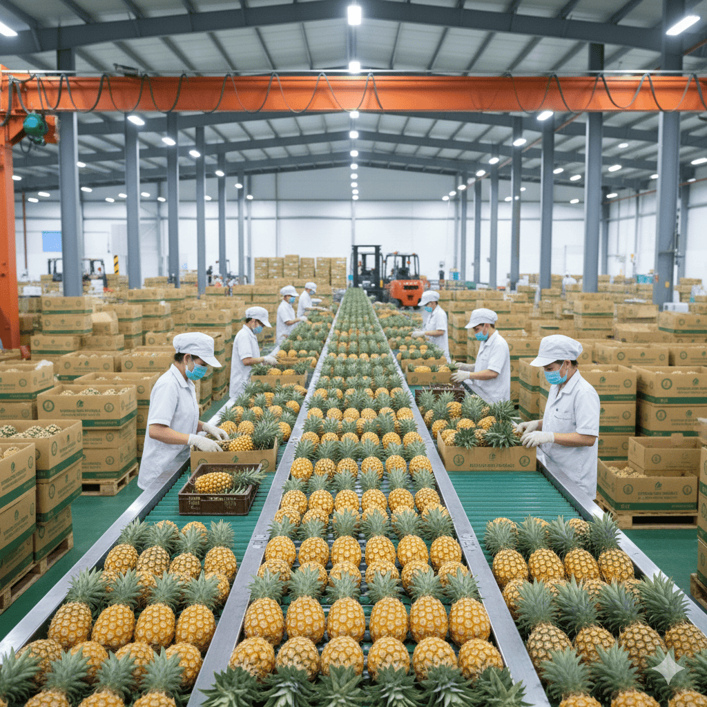 Hành trình “Vàng” của dứa MD2 Việt Nam: Chinh phục thị trường Mỹ và Châu Âu