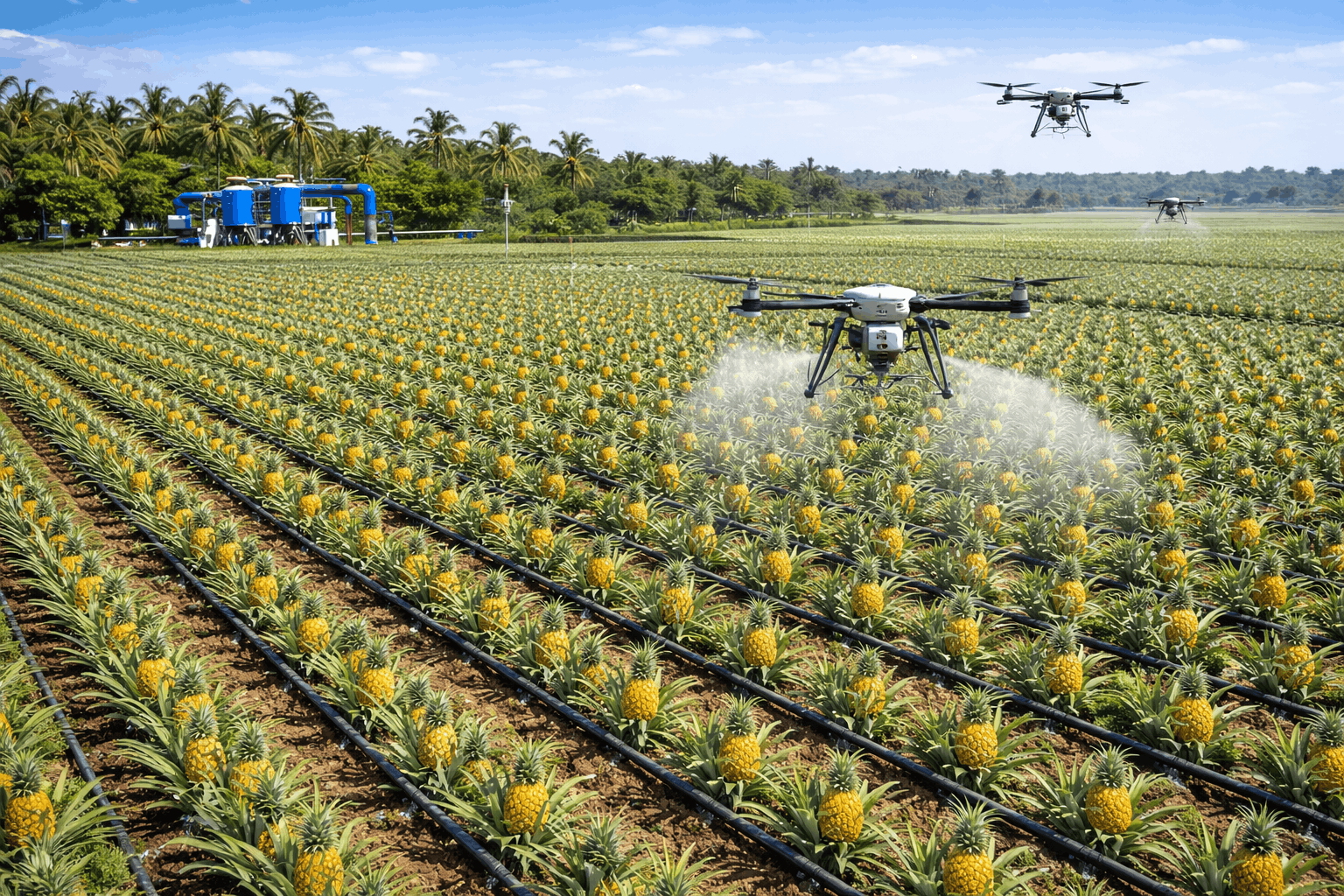 Kiểm soát sâu bệnh trên diện tích 100ha dứa MD2: Chiến lược bảo vệ thực vật bền vững và hiệu quả nhất