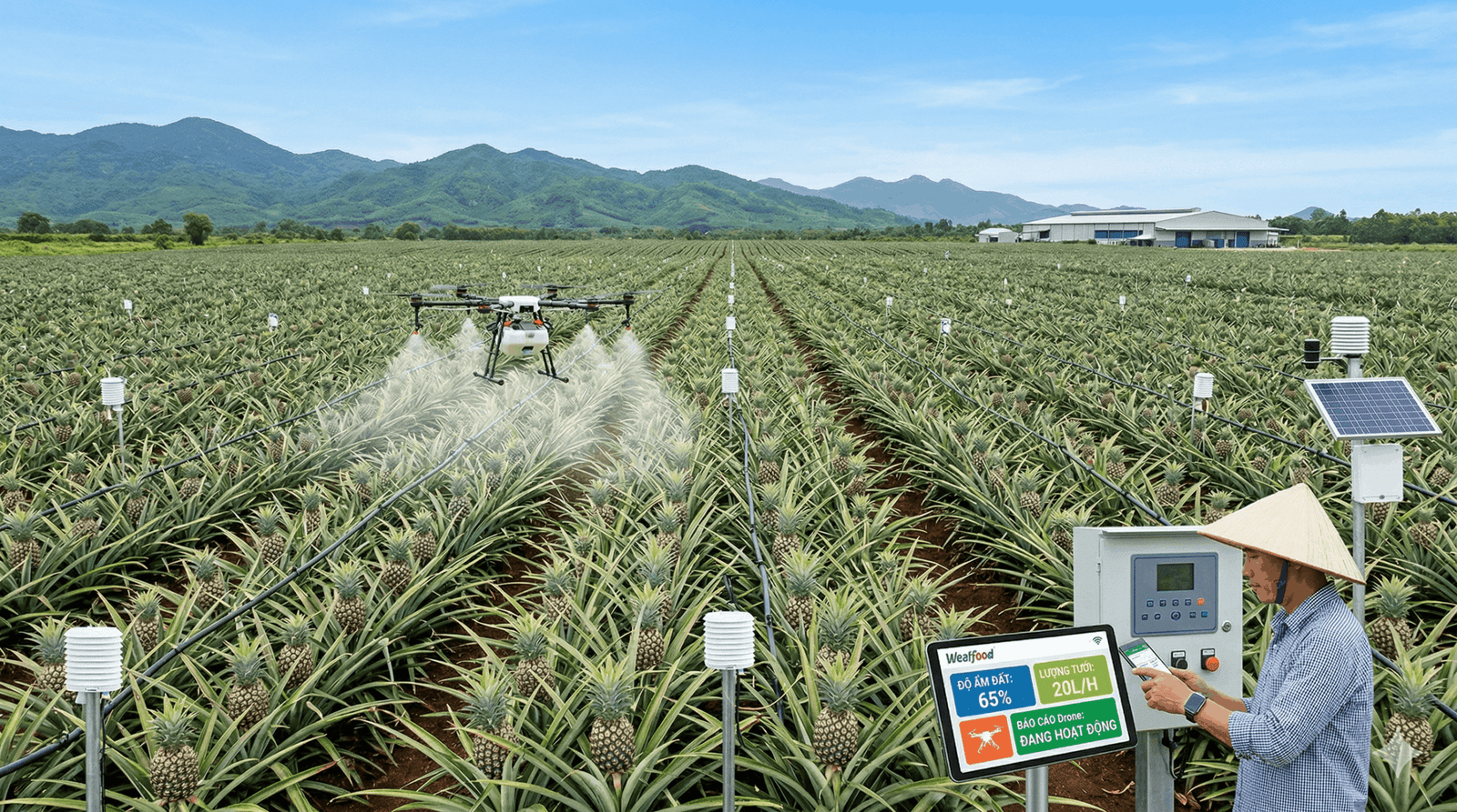 Công nghệ IoT: Giải pháp tối ưu hóa năng suất dứa MD2 trong kỷ nguyên nông nghiệp 4.0